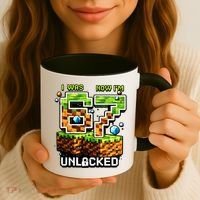7th Birthday I Was 6 Now Im 7 Unlocked 67 Meme Coffee Mug thumb 3