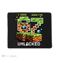 7th Birthday I Was 6 Now Im 7 Unlocked 67 Meme Mousepad thumb 0
