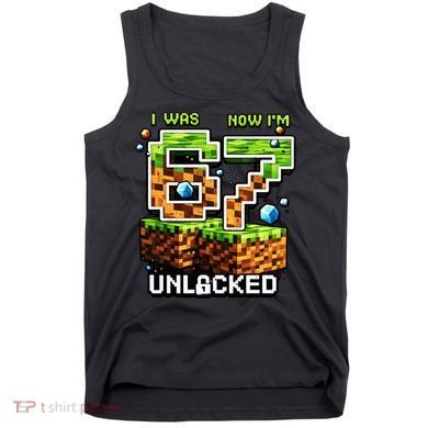 7th Birthday I Was 6 Now Im 7 Unlocked 67 Meme Tank Top
