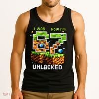 7th Birthday I Was 6 Now Im 7 Unlocked 67 Meme Tank Top thumb 3