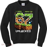 7th Birthday I Was 6 Now Im 7 Unlocked 67 Meme Kids Sweatshirt thumb 0