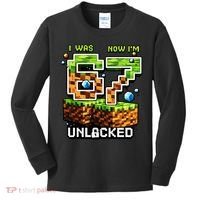 7th Birthday I Was 6 Now Im 7 Unlocked 67 Meme Kids Long Sleeve Shirt thumb 0