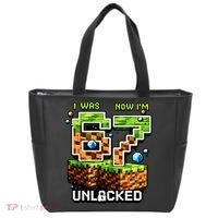 7th Birthday I Was 6 Now Im 7 Unlocked 67 Meme Tote Bag thumb 0