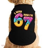 7th Birthday I Was 6 Now I'm 7 Years Old 67 Meme Funny Doggie Tank thumb 0
