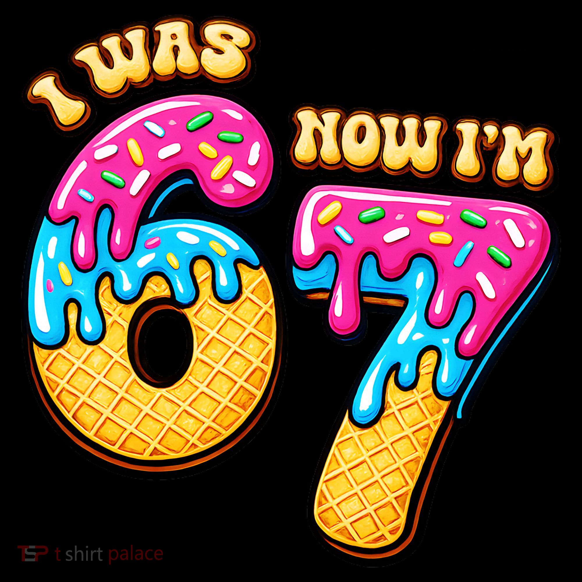 7th Birthday I Was 6 Now I'm 7 Years Old 67 Meme Funny Coffee Mug