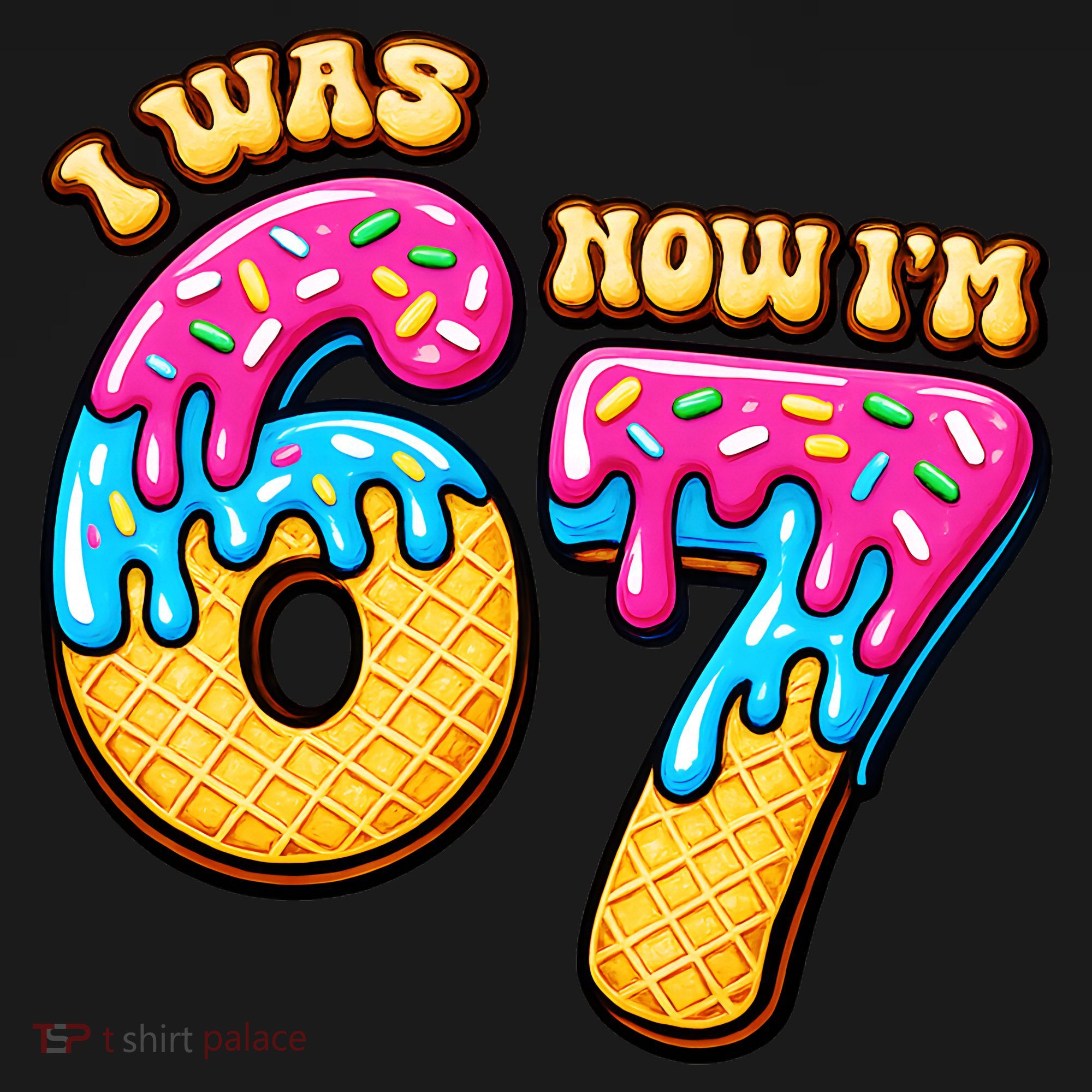 7th Birthday I Was 6 Now I'm 7 Years Old 67 Meme Funny Women's Hoodie