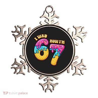 7th Birthday I Was 6 Now I'm 7 Years Old 67 Meme Funny Ornament