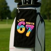 7th Birthday I Was 6 Now I'm 7 Years Old 67 Meme Funny Golf Towel thumb 2