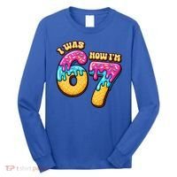 7th Birthday I Was 6 Now I'm 7 Years Old 67 Meme Funny Long Sleeve Shirt thumb 0