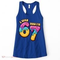 7th Birthday I Was 6 Now I'm 7 Years Old 67 Meme Funny Women's Tank Top thumb 0