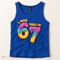 7th Birthday I Was 6 Now I'm 7 Years Old 67 Meme Funny Tank Top thumb 2