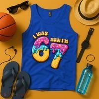 7th Birthday I Was 6 Now I'm 7 Years Old 67 Meme Funny Tank Top thumb 4