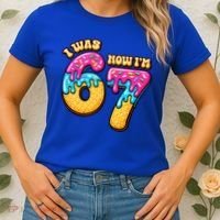 7th Birthday I Was 6 Now I'm 7 Years Old 67 Meme Funny Women's T-Shirt thumb 2
