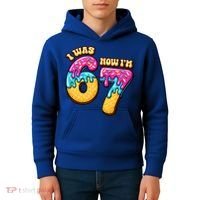 7th Birthday I Was 6 Now I'm 7 Years Old 67 Meme Funny Kids Hoodie thumb 4