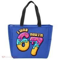 7th Birthday I Was 6 Now I'm 7 Years Old 67 Meme Funny Tote Bag thumb 0