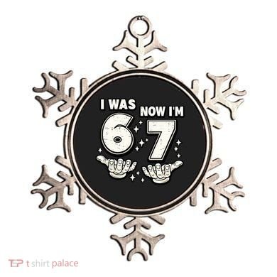 7th Birthday I Was 6 Now Im 7 Six Seven 67 Meme Ornament