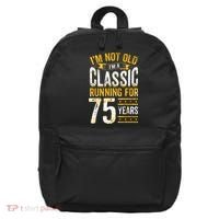 75th Birthday I 75 Year Old Classic 16 in Basic Backpack thumb 0