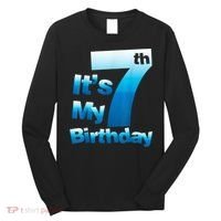 7th Birthday . It's My 7 Birthday 7 Year Old Birthday Long Sleeve Shirt thumb 0