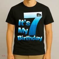 7th Birthday . It's My 7 Birthday 7 Year Old Birthday T-Shirt thumb 3