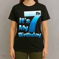 7th Birthday . It's My 7 Birthday 7 Year Old Birthday T-Shirt thumb 4