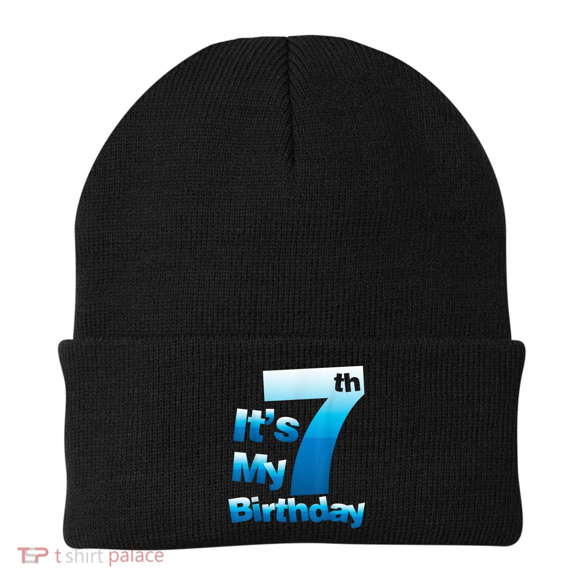7th Birthday . It's My 7 Birthday 7 Year Old Birthday Beanie