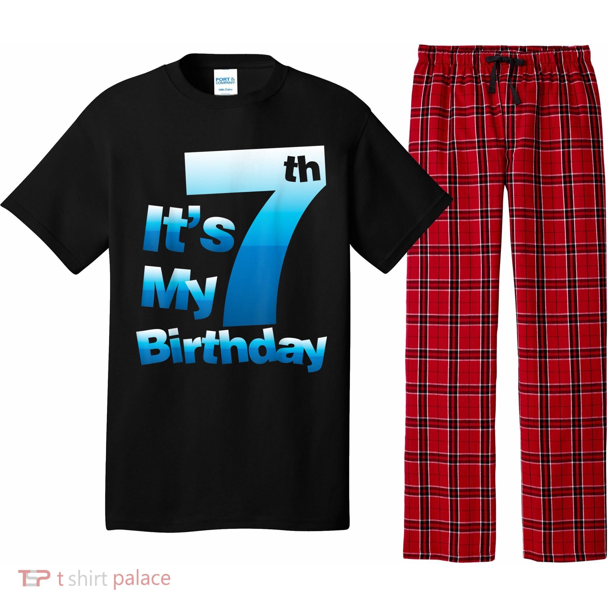7th Birthday . It's My 7 Birthday 7 Year Old Birthday Pajama Set