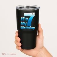 7th Birthday . It's My 7 Birthday 7 Year Old Birthday Tumbler thumb 2