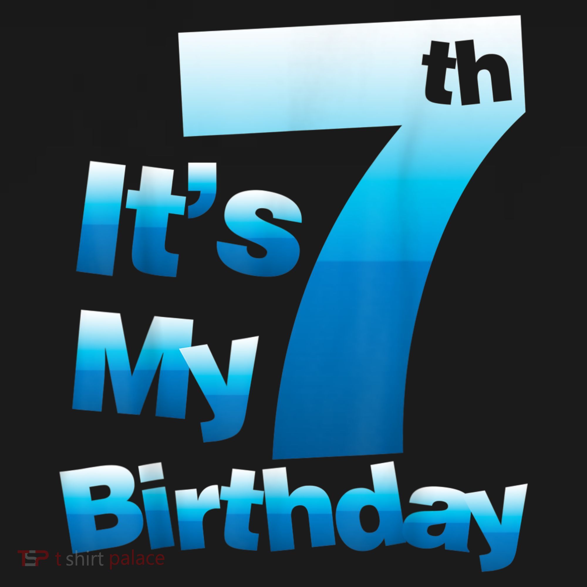 7th Birthday . It's My 7 Birthday 7 Year Old Birthday Mousepad