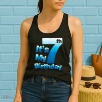 7th Birthday . It's My 7 Birthday 7 Year Old Birthday Women's Tank Top thumb 2
