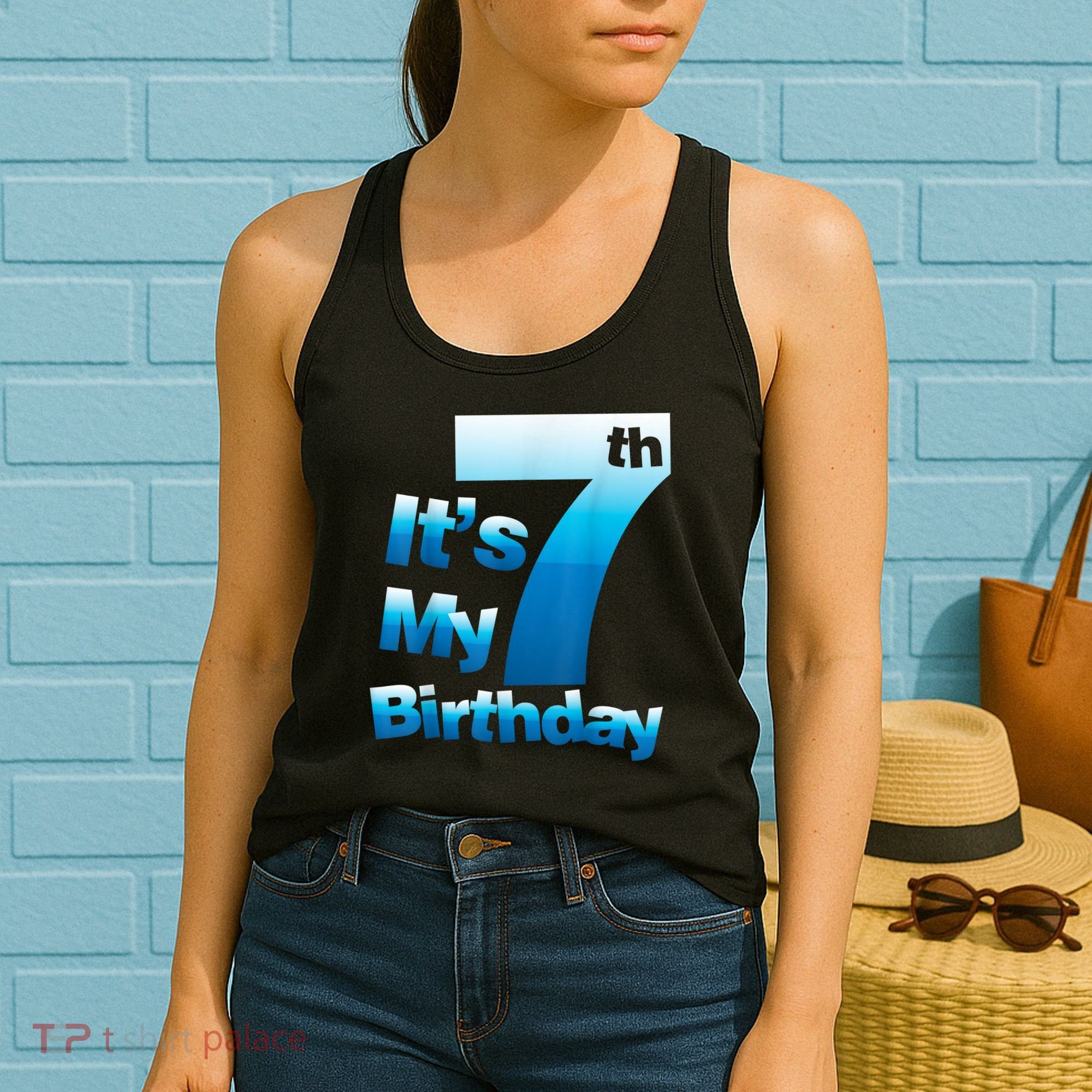 7th Birthday . It's My 7 Birthday 7 Year Old Birthday Women's Tank Top