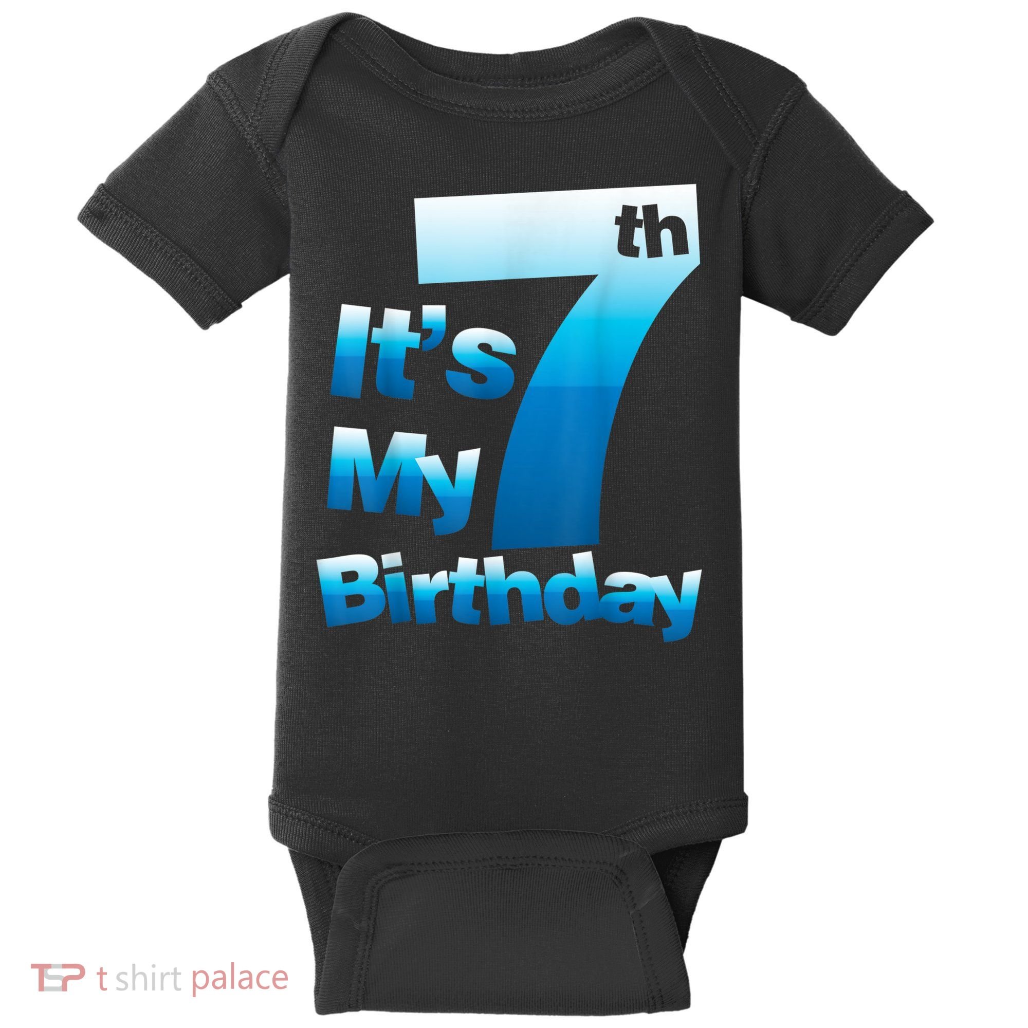 7th Birthday . It's My 7 Birthday 7 Year Old Birthday Baby Bodysuit