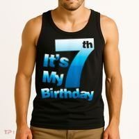 7th Birthday . It's My 7 Birthday 7 Year Old Birthday Tank Top thumb 3
