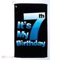 7th Birthday . It's My 7 Birthday 7 Year Old Birthday Golf Towel thumb 0