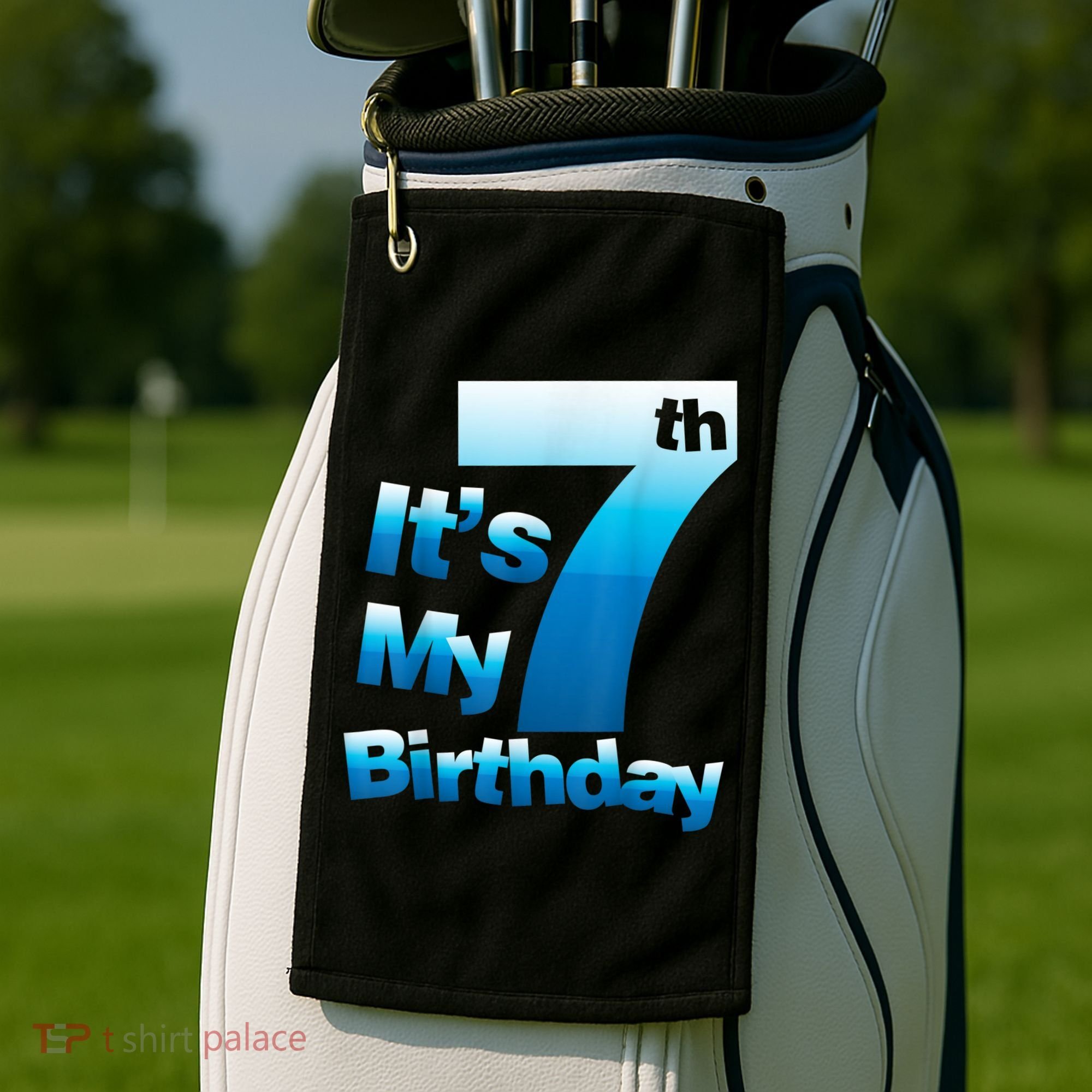 7th Birthday . It's My 7 Birthday 7 Year Old Birthday Golf Towel