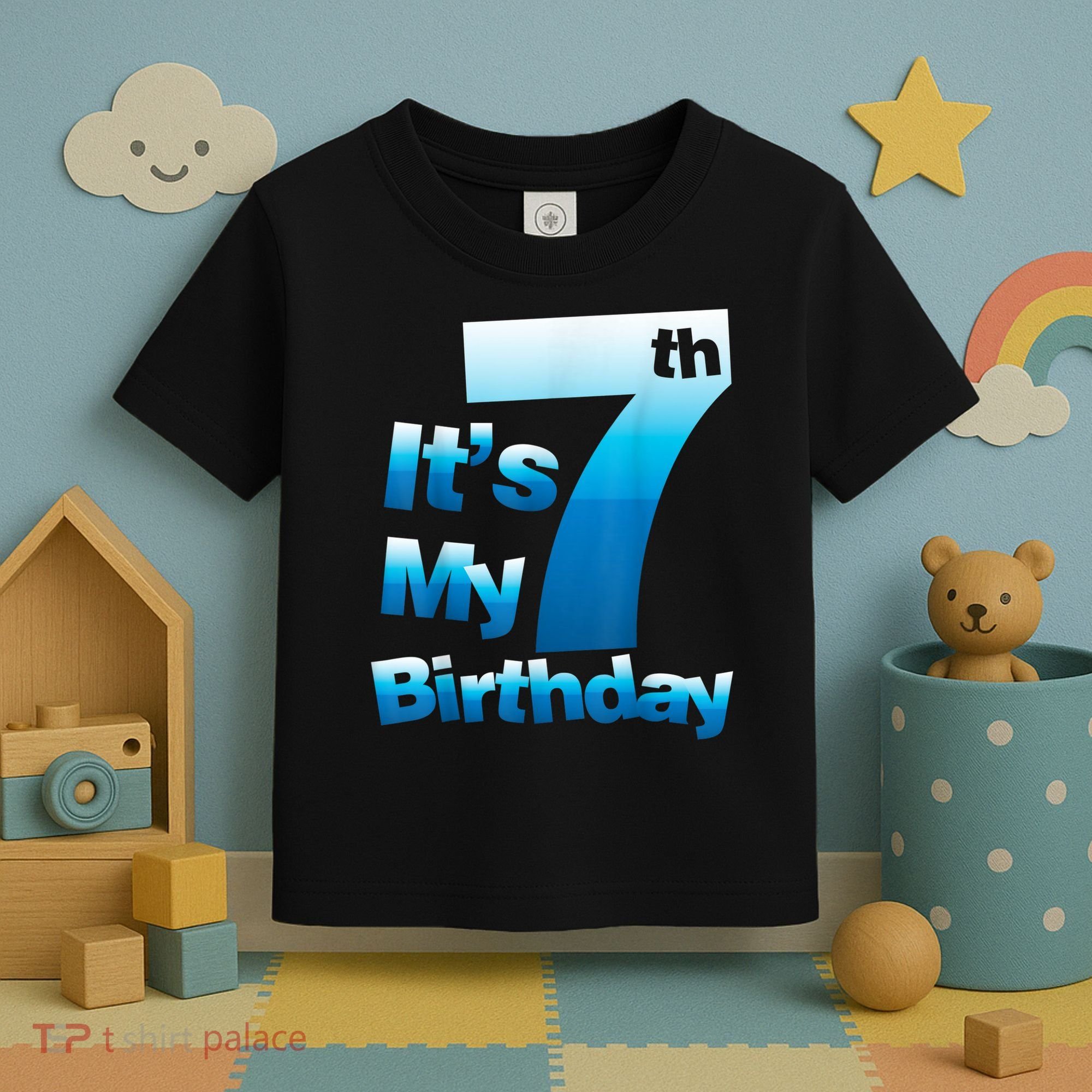 7th Birthday . It's My 7 Birthday 7 Year Old Birthday Toddler T-Shirt