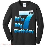 7th Birthday . It's My 7 Birthday 7 Year Old Birthday Kids Long Sleeve Shirt thumb 0