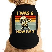 7th Birthday I Was 6 Now Im 7  Doggie Tank thumb 0