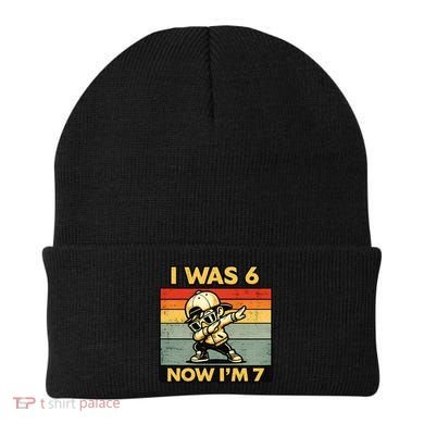 7th Birthday I Was 6 Now Im 7  Beanie