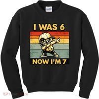 7th Birthday I Was 6 Now Im 7  Kids Sweatshirt thumb 0
