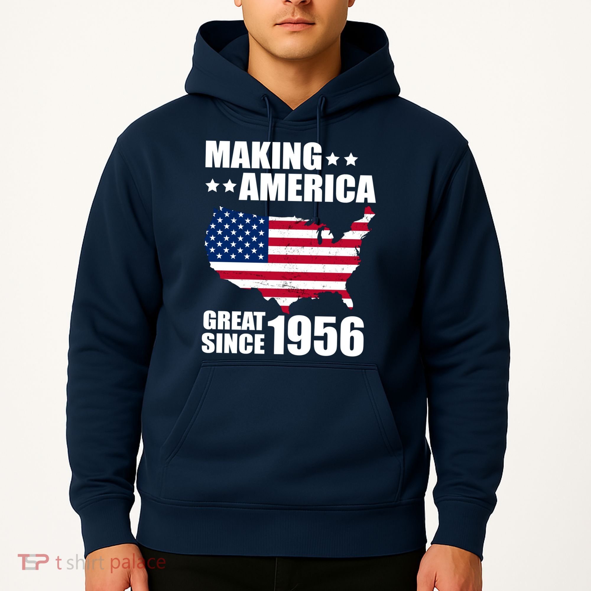 70th Birthday Making American Great Since 1956 Hoodie