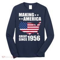 70th Birthday Making American Great Since 1956 Long Sleeve Shirt thumb 0