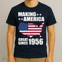 70th Birthday Making American Great Since 1956 T-Shirt thumb 3