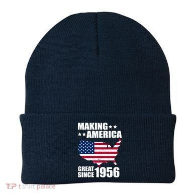 70th Birthday Making American Great Since 1956 Beanie