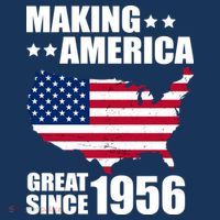 70th Birthday Making American Great Since 1956 Women's Hoodie thumb 2