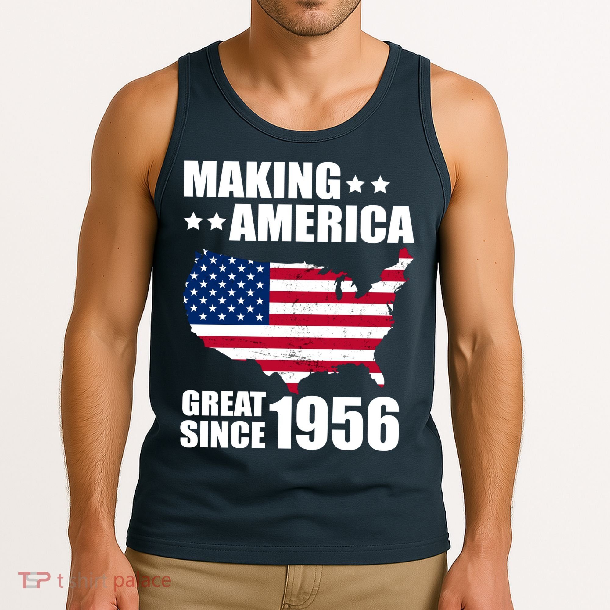 70th Birthday Making American Great Since 1956 Tank Top