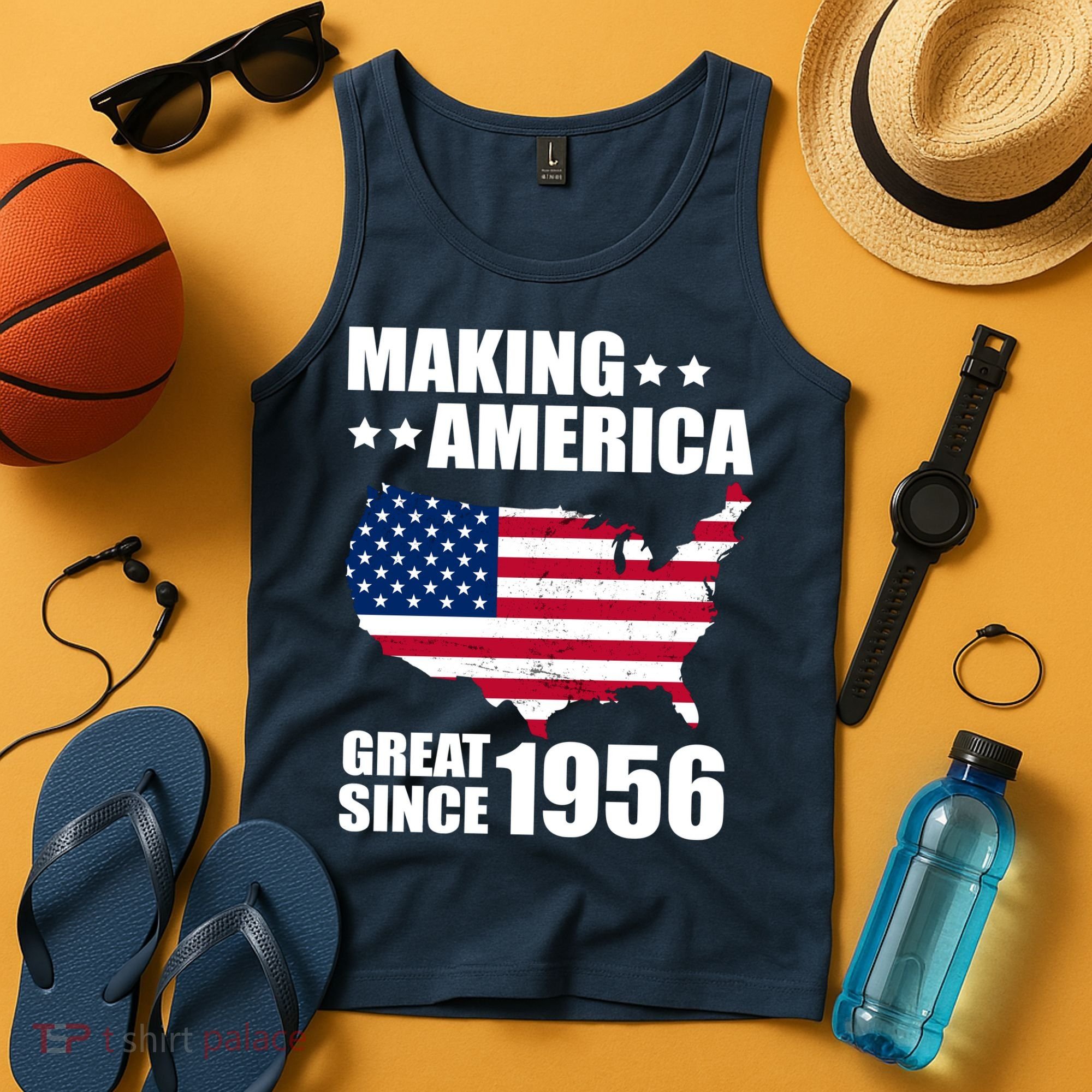 70th Birthday Making American Great Since 1956 Tank Top
