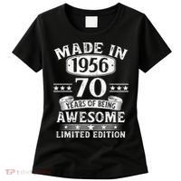 70th Birthday Made In 1956 70 Years Of Being Awesome Limited Edition Women's T-Shirt thumb 0