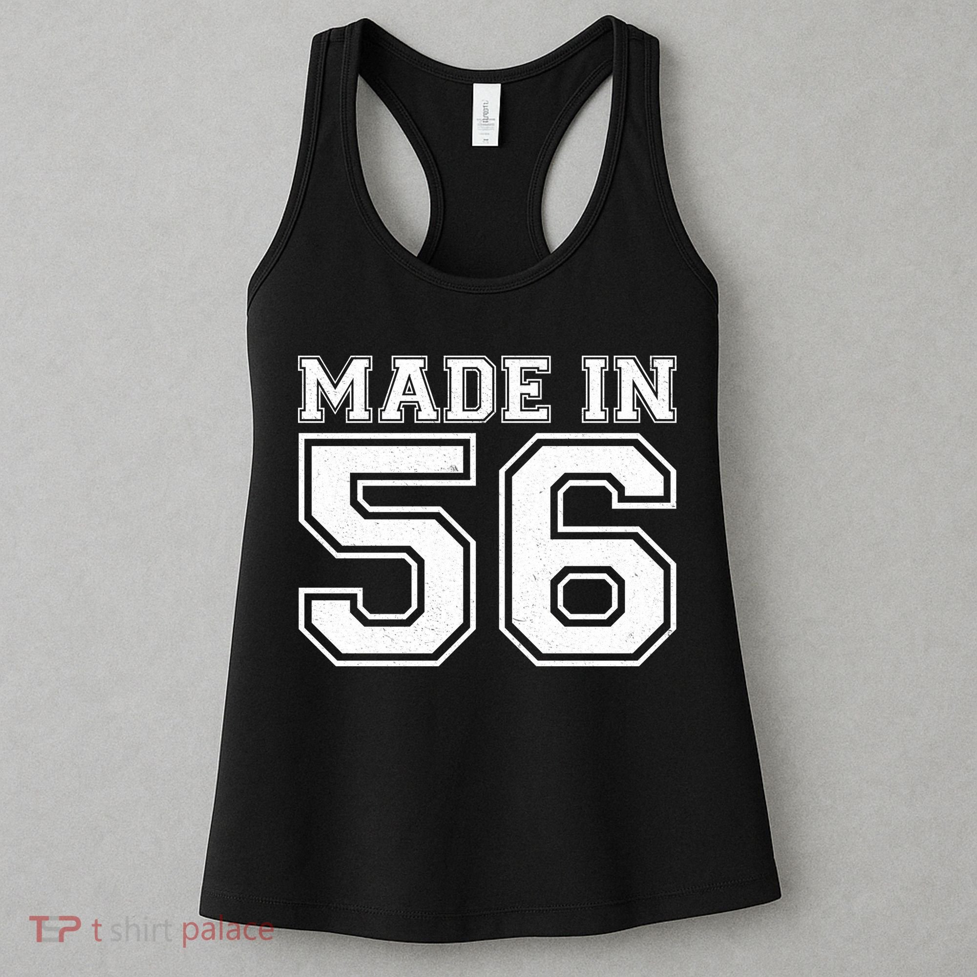 70 Birthday Made In 1956 Sports Jersey Women's Tank Top