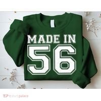 70 Birthday Made In 1956 Sports Jersey Sweatshirt thumb 2