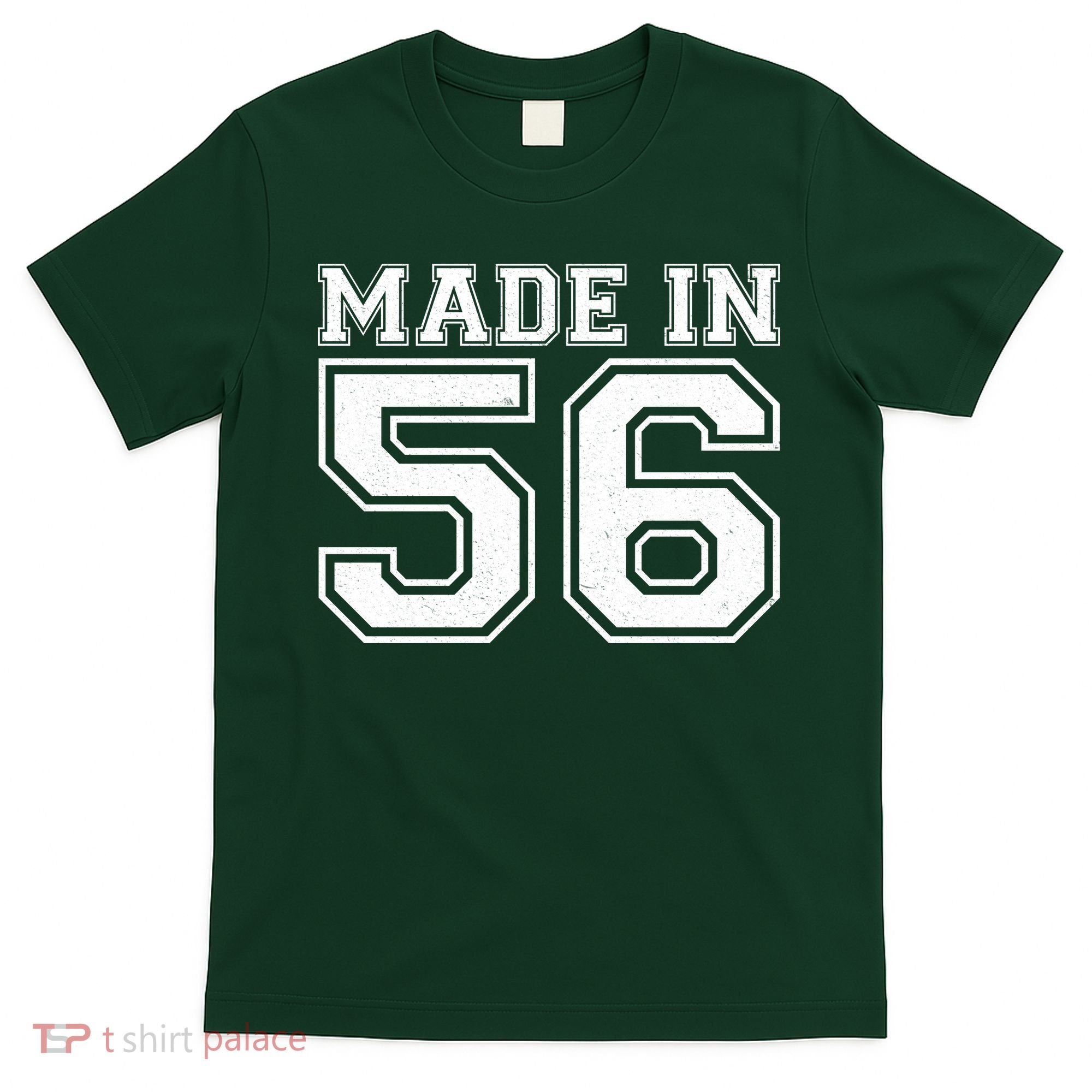70 Birthday Made In 1956 Sports Jersey T-Shirt